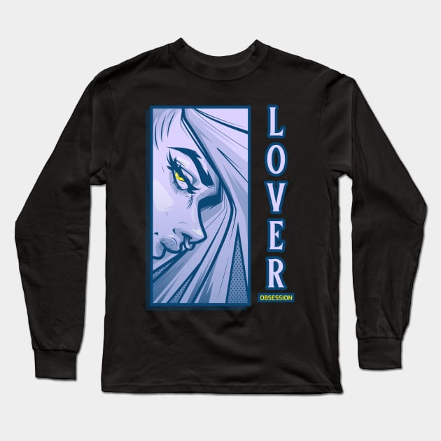 Anime Girl Lover Obsession Long Sleeve T-Shirt by Tip Top Tee's